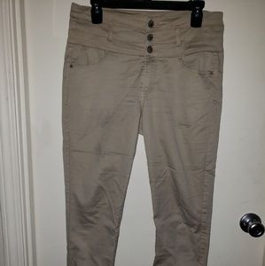 Khaki skinny pants